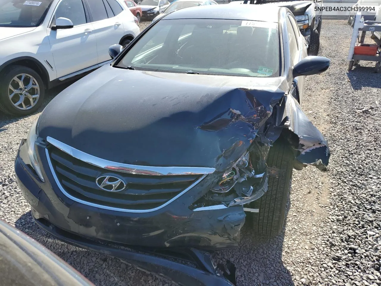 2012 Hyundai Sonata Gls VIN: 5NPEB4AC3CH399994 Lot: 77573754