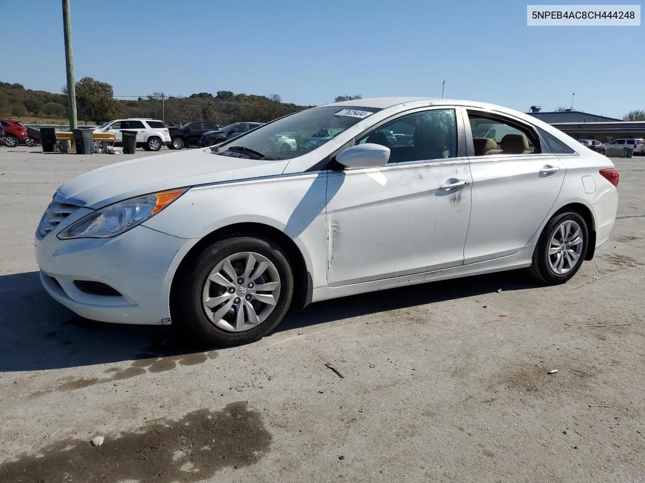 2012 Hyundai Sonata Gls VIN: 5NPEB4AC8CH444248 Lot: 77625404