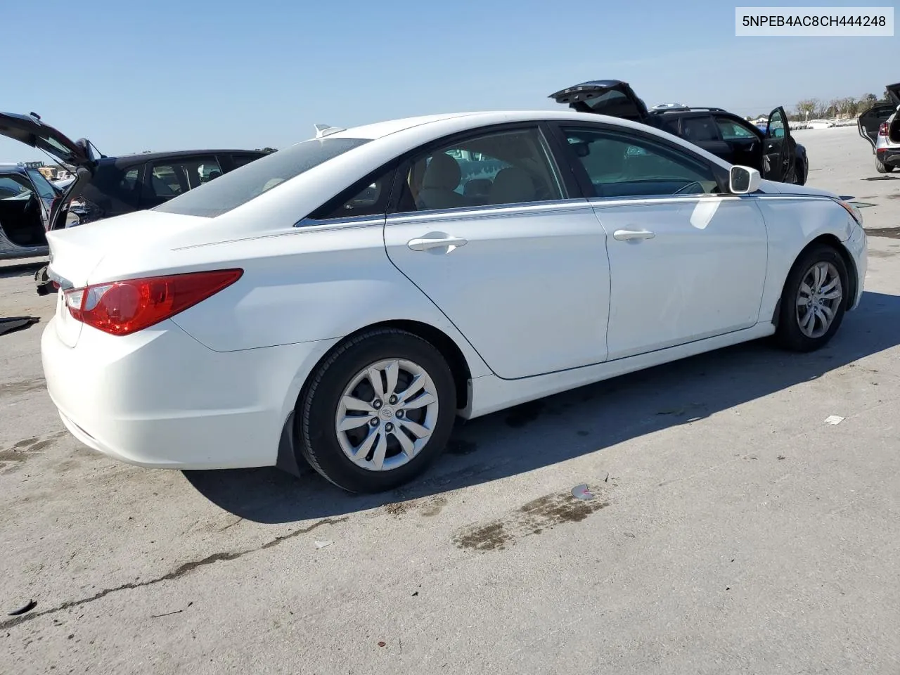 2012 Hyundai Sonata Gls VIN: 5NPEB4AC8CH444248 Lot: 77625404