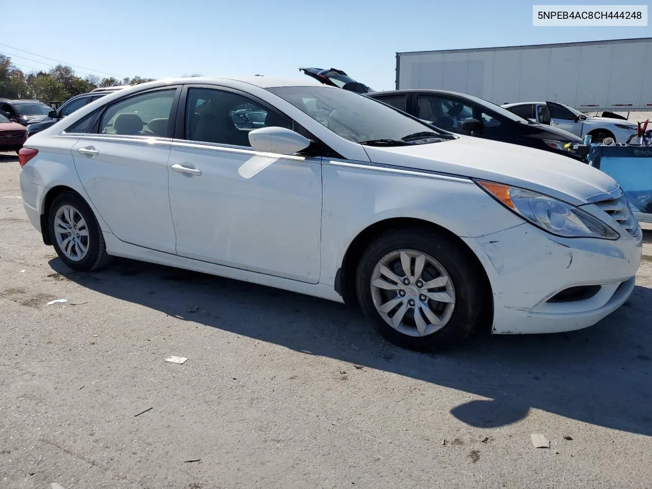 2012 Hyundai Sonata Gls VIN: 5NPEB4AC8CH444248 Lot: 77625404