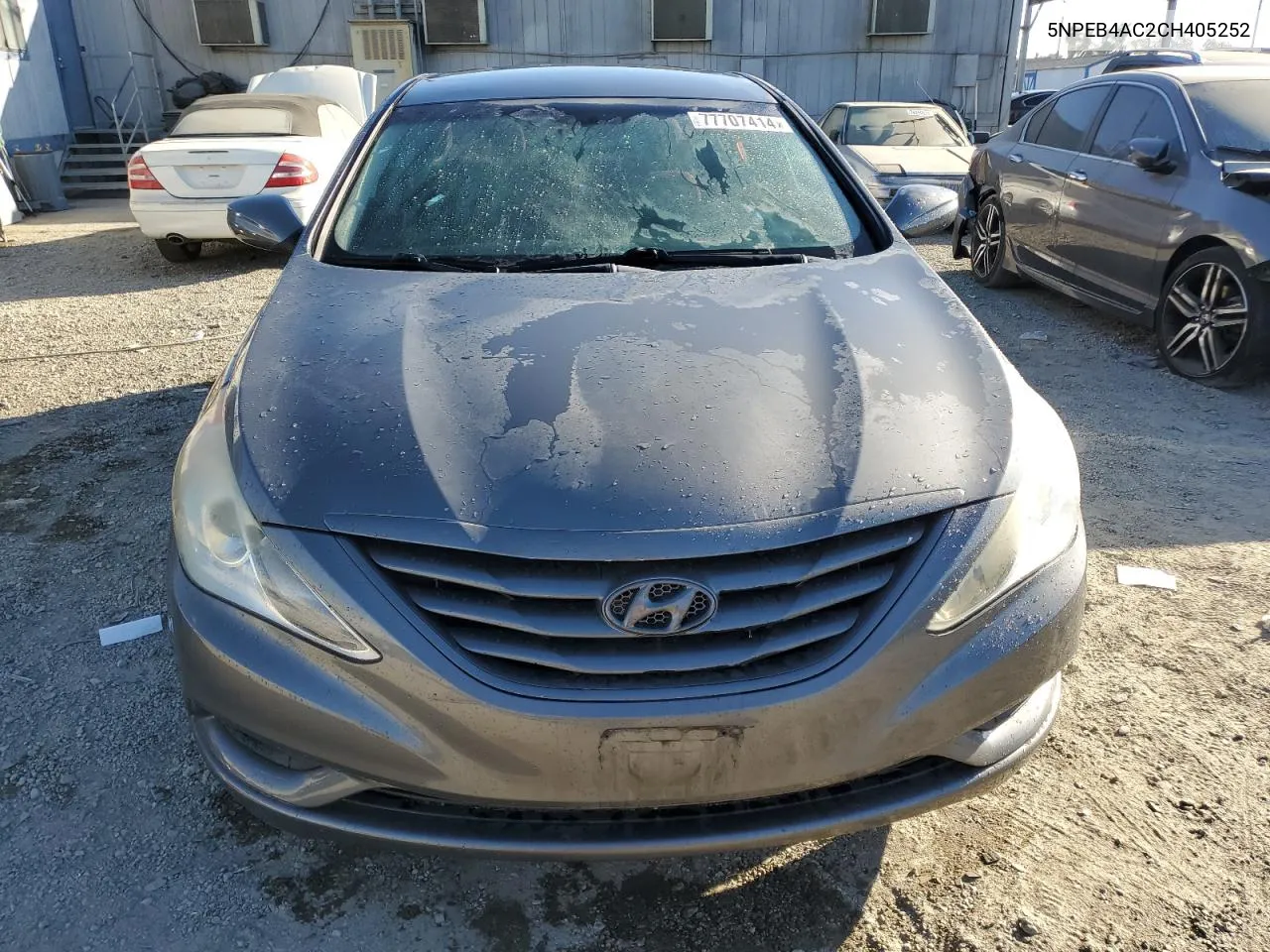 2012 Hyundai Sonata Gls VIN: 5NPEB4AC2CH405252 Lot: 77707414