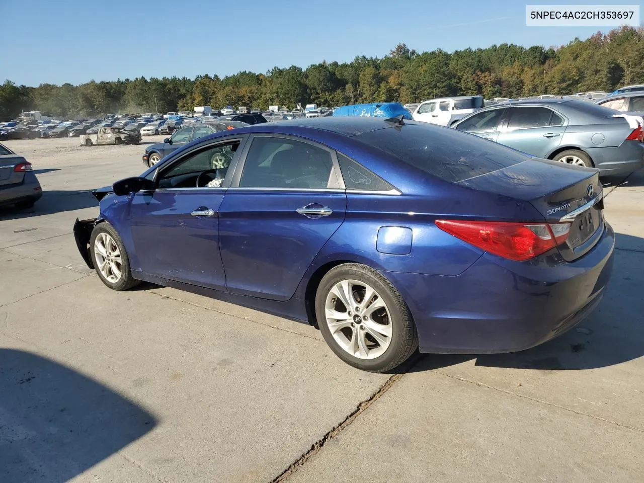 2012 Hyundai Sonata Se VIN: 5NPEC4AC2CH353697 Lot: 77820554