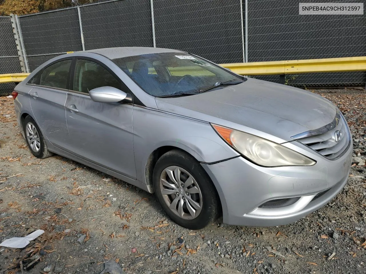 2012 Hyundai Sonata Gls VIN: 5NPEB4AC9CH312597 Lot: 77827124