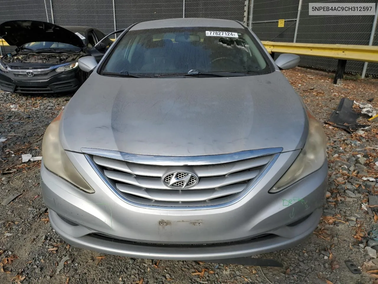 2012 Hyundai Sonata Gls VIN: 5NPEB4AC9CH312597 Lot: 77827124