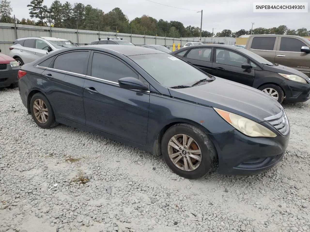 2012 Hyundai Sonata Gls VIN: 5NPEB4AC4CH349301 Lot: 77911254