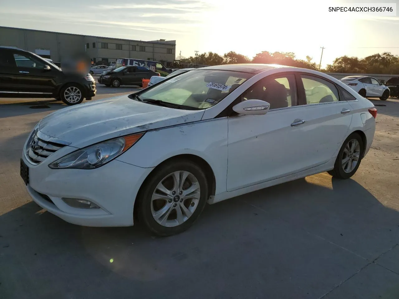 2012 Hyundai Sonata Se VIN: 5NPEC4ACXCH366746 Lot: 78161574