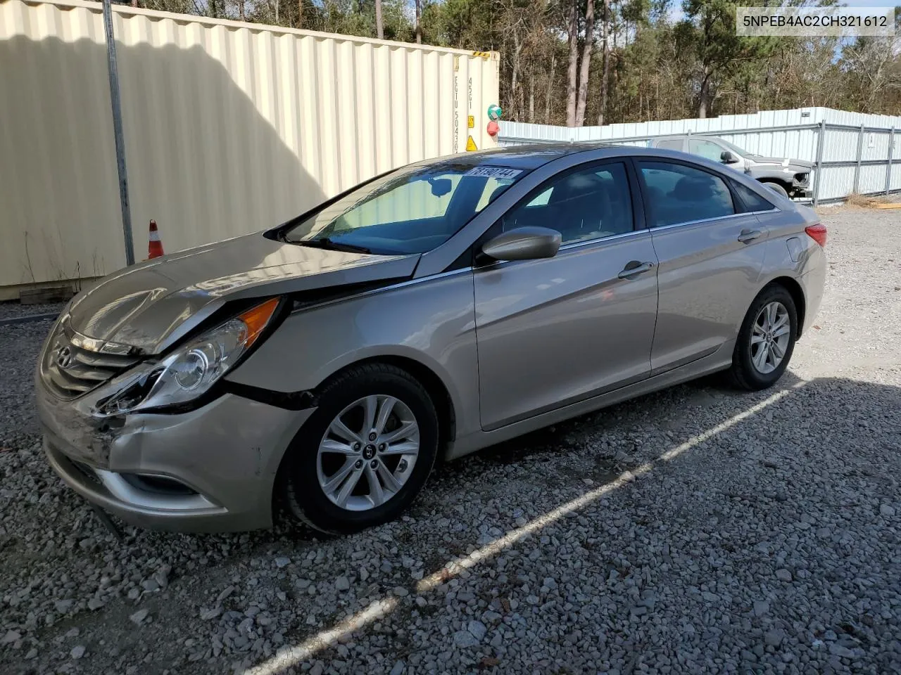 2012 Hyundai Sonata Gls VIN: 5NPEB4AC2CH321612 Lot: 78190744