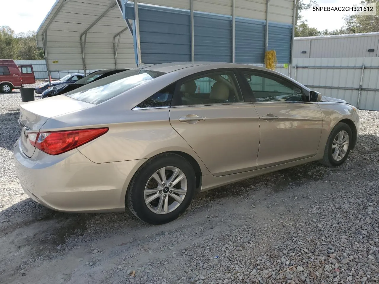 2012 Hyundai Sonata Gls VIN: 5NPEB4AC2CH321612 Lot: 78190744