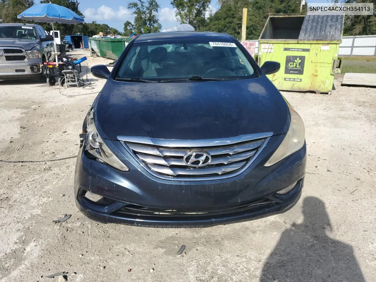 2012 Hyundai Sonata Se VIN: 5NPEC4ACXCH354113 Lot: 78410054