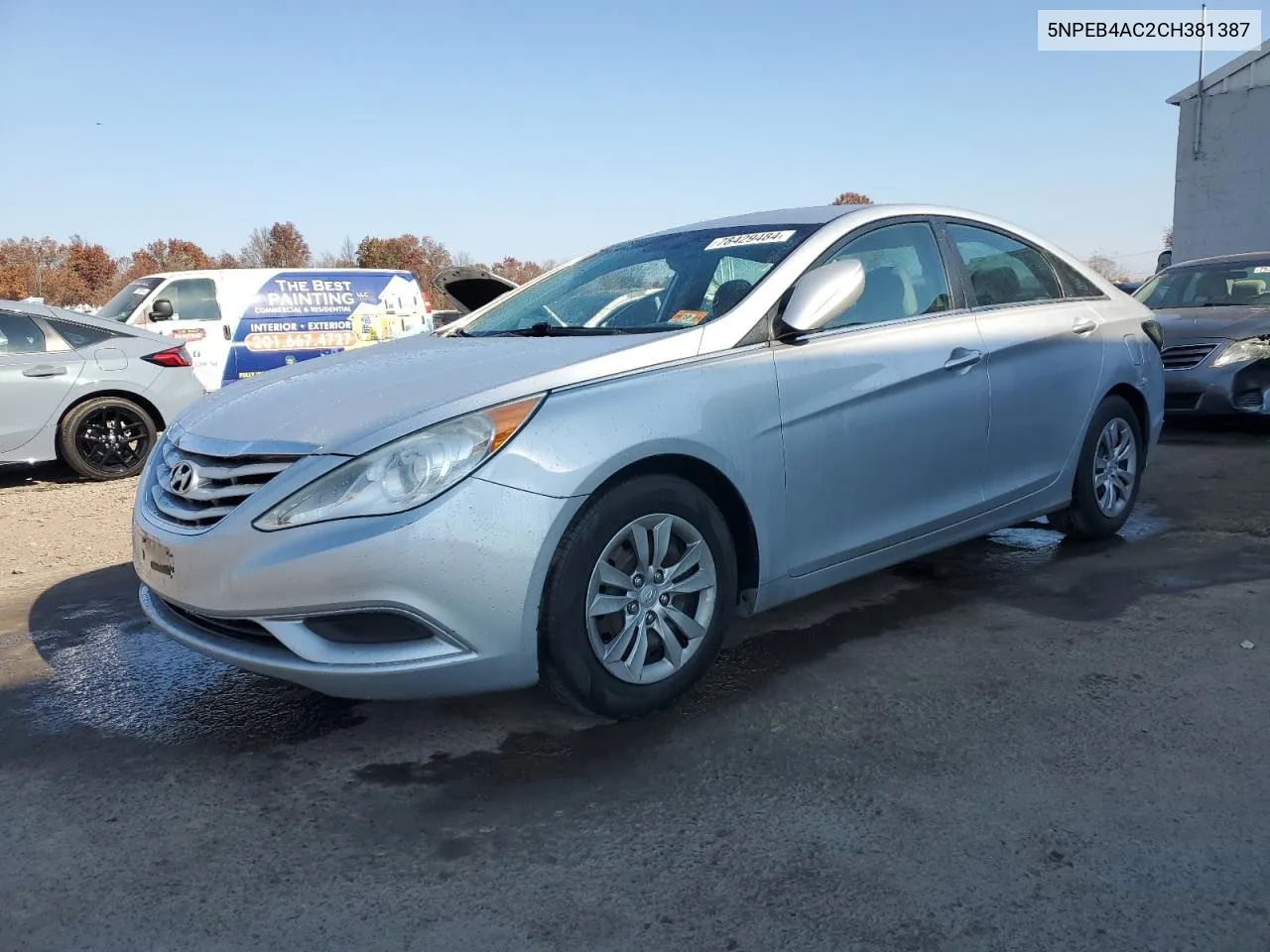 2012 Hyundai Sonata Gls VIN: 5NPEB4AC2CH381387 Lot: 78429484