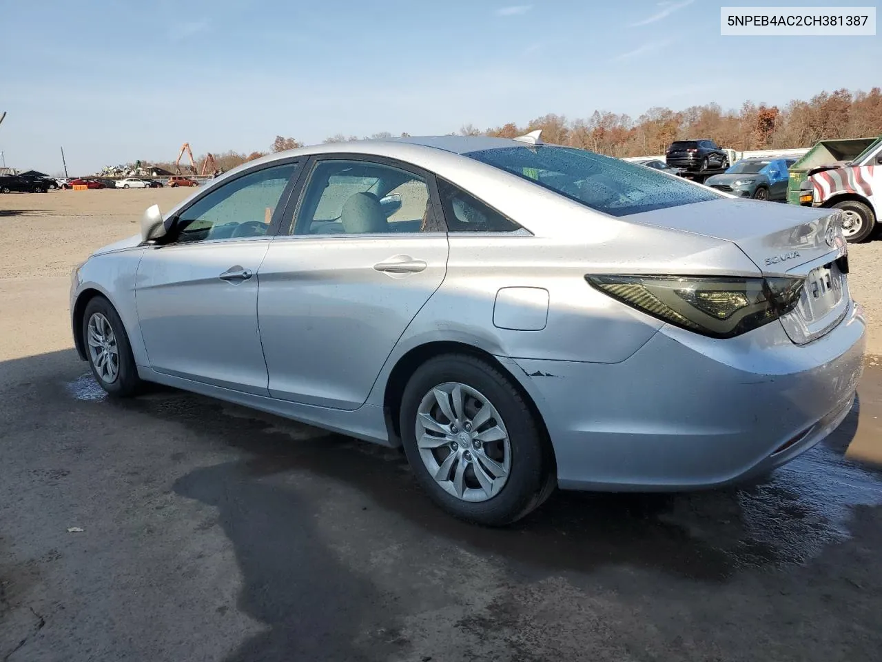 2012 Hyundai Sonata Gls VIN: 5NPEB4AC2CH381387 Lot: 78429484