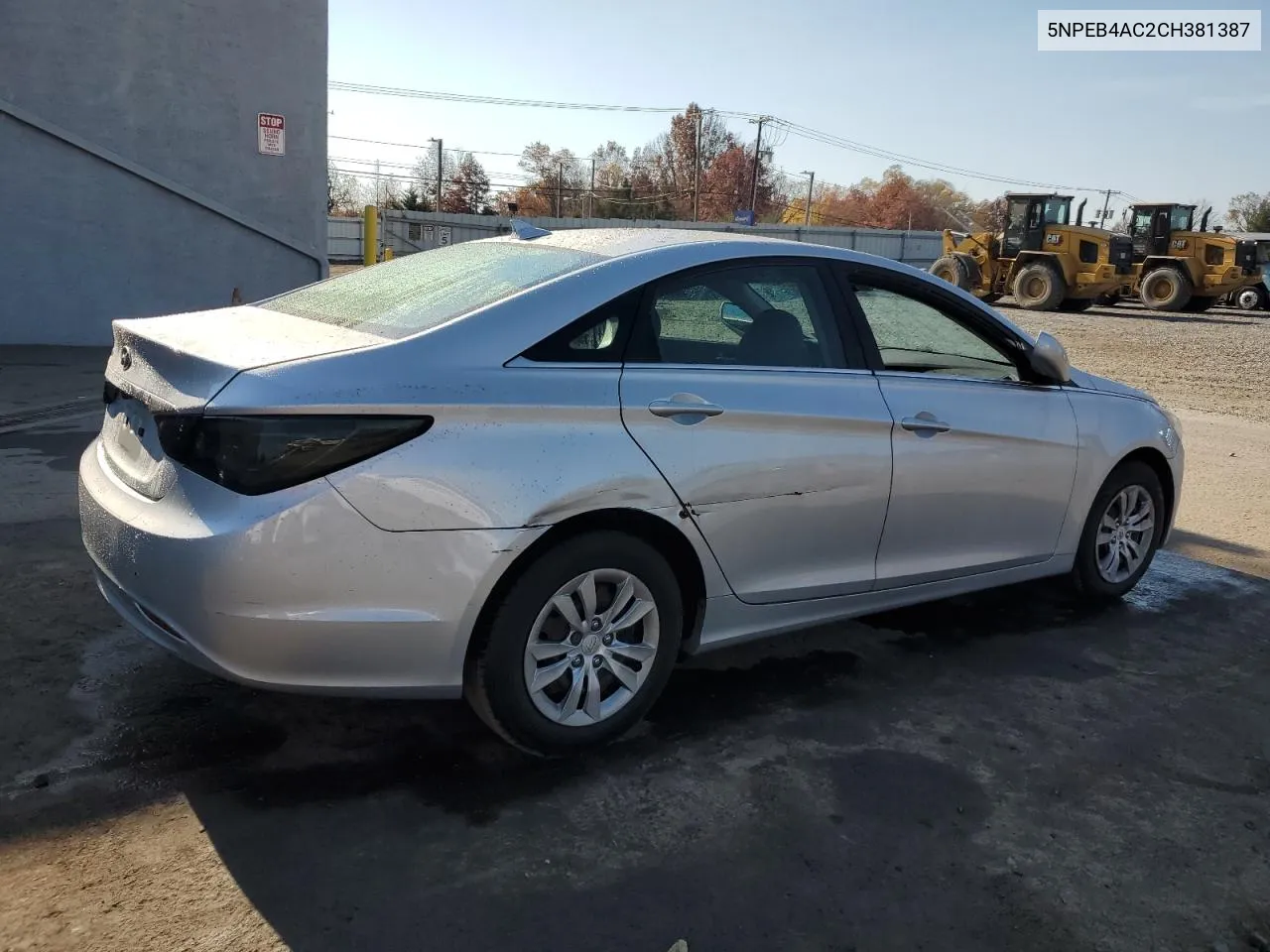 2012 Hyundai Sonata Gls VIN: 5NPEB4AC2CH381387 Lot: 78429484