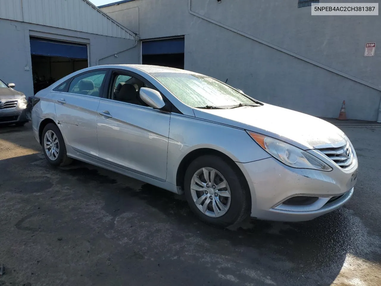 2012 Hyundai Sonata Gls VIN: 5NPEB4AC2CH381387 Lot: 78429484