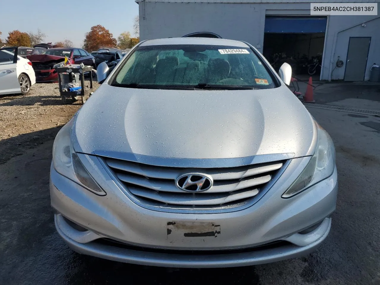 2012 Hyundai Sonata Gls VIN: 5NPEB4AC2CH381387 Lot: 78429484