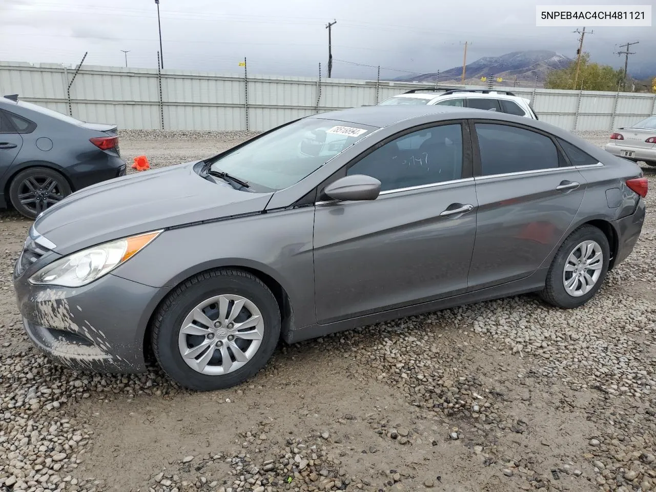 2012 Hyundai Sonata Gls VIN: 5NPEB4AC4CH481121 Lot: 78518894