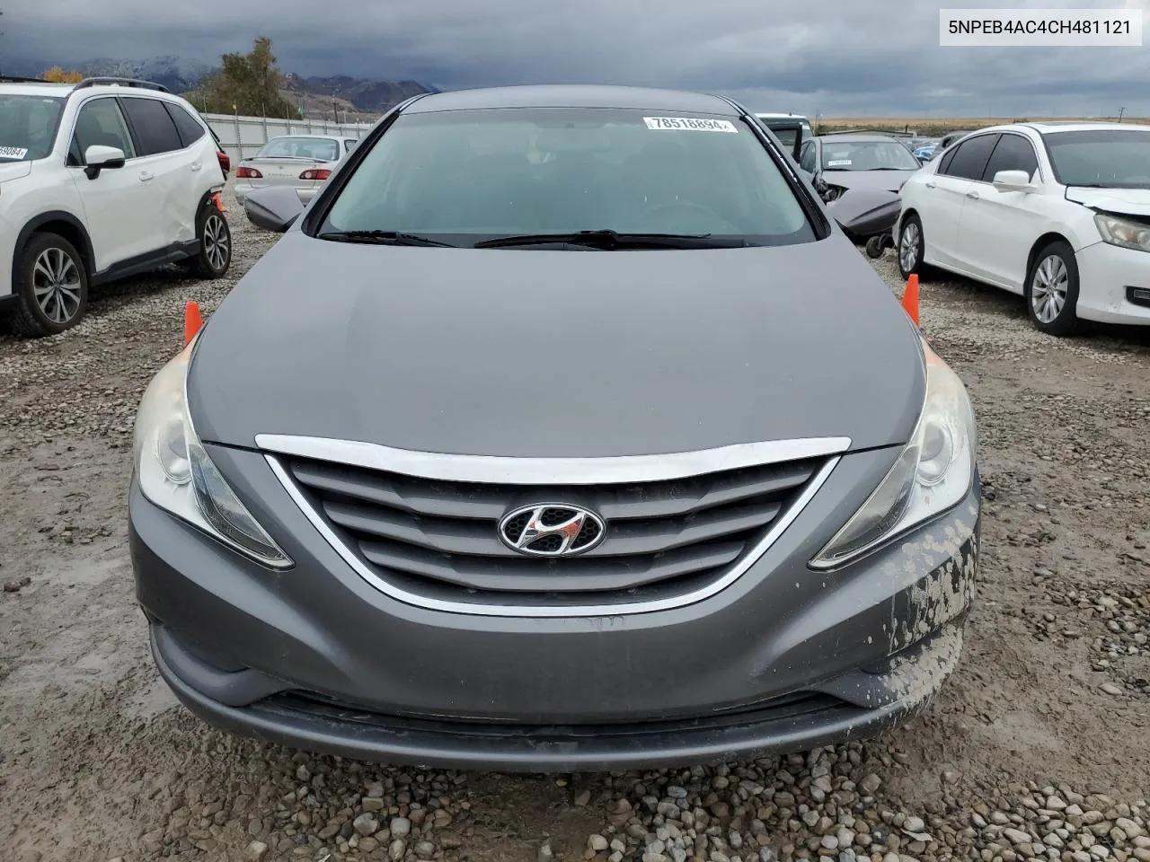 2012 Hyundai Sonata Gls VIN: 5NPEB4AC4CH481121 Lot: 78518894