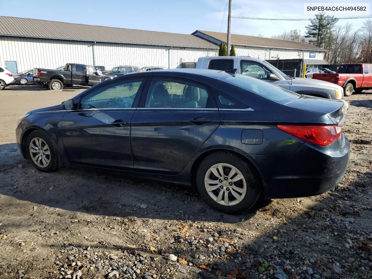 2012 Hyundai Sonata Gls VIN: 5NPEB4AC6CH494582 Lot: 78621464