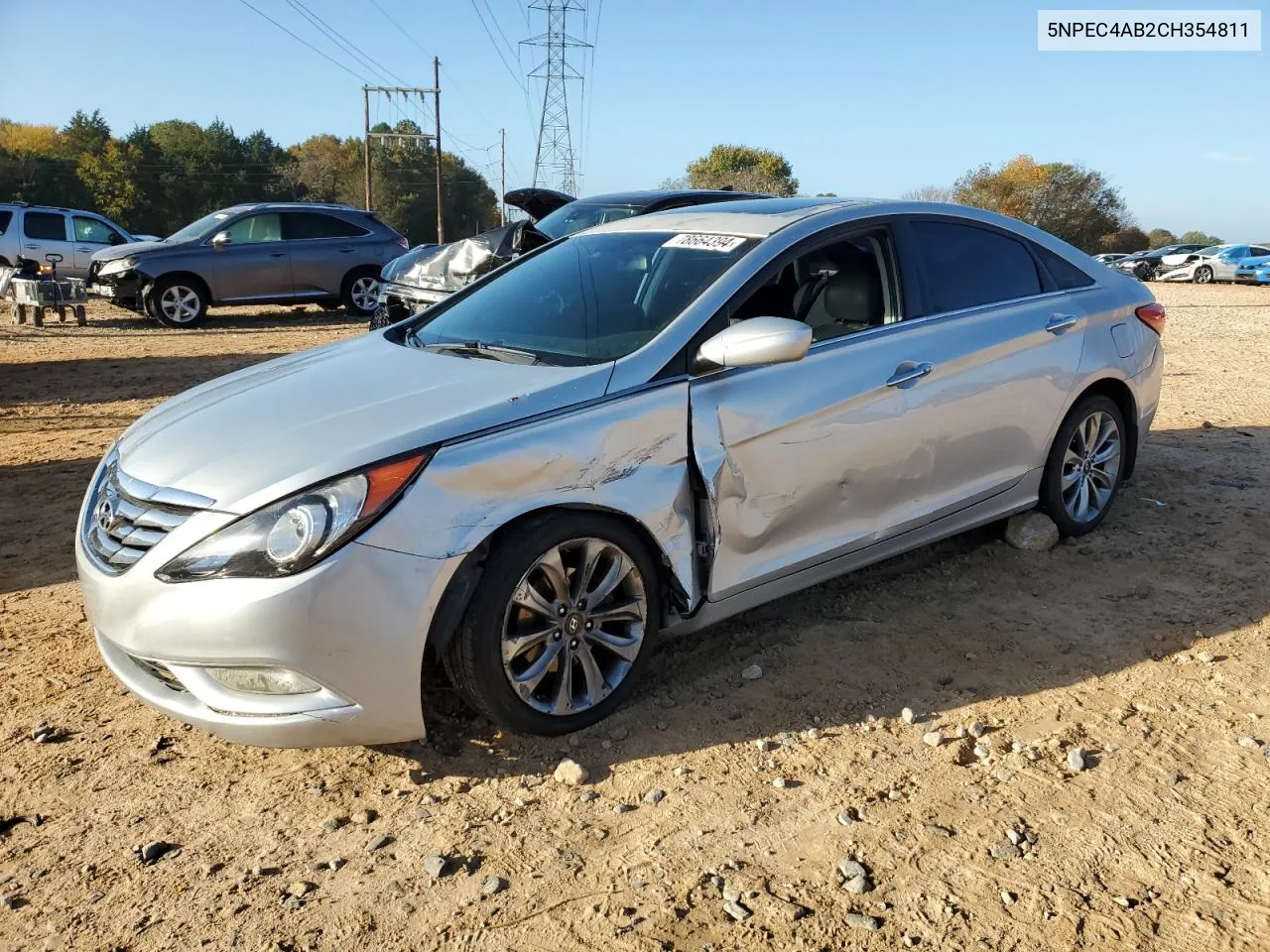 2012 Hyundai Sonata Se VIN: 5NPEC4AB2CH354811 Lot: 78664394