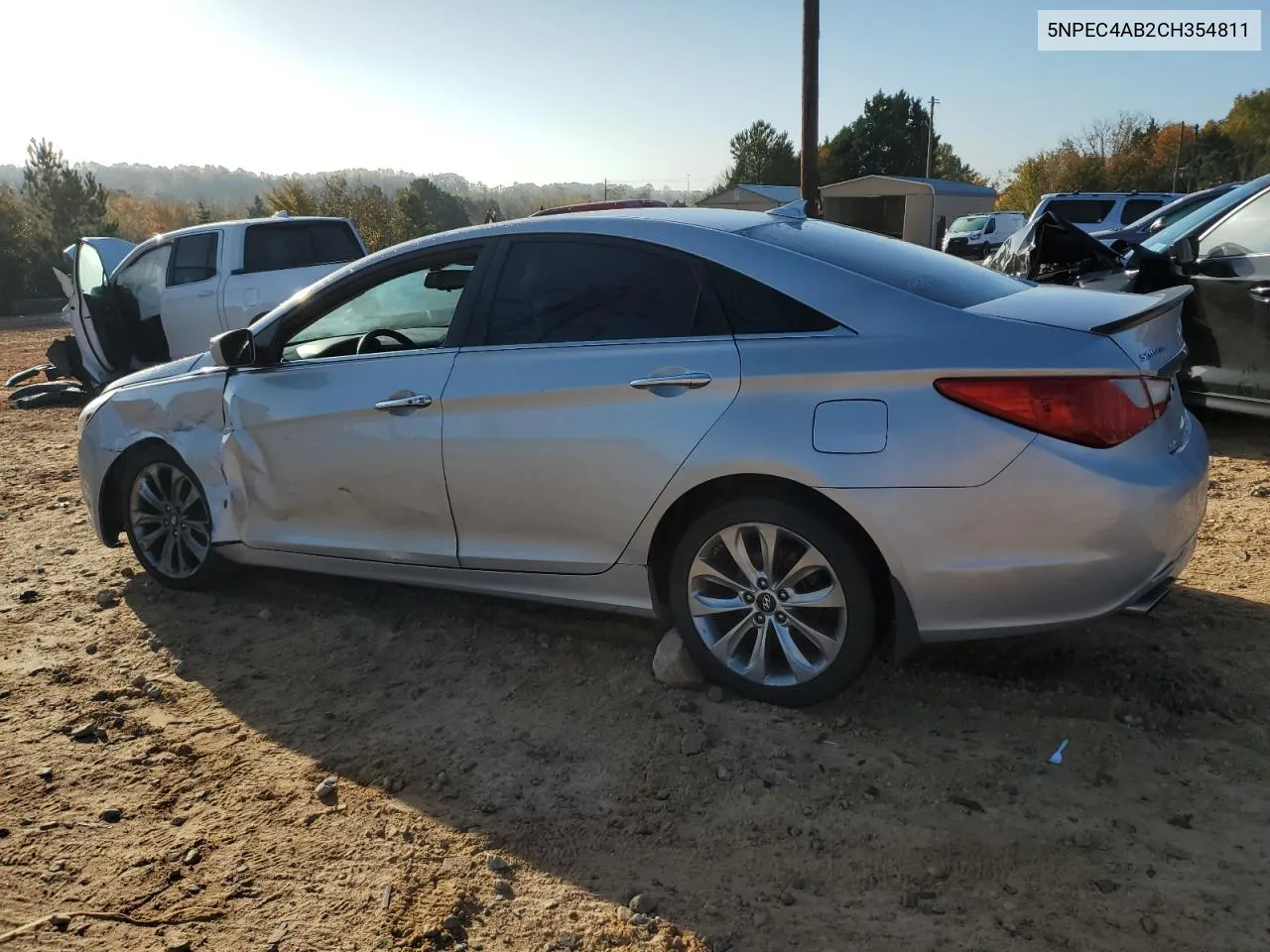 2012 Hyundai Sonata Se VIN: 5NPEC4AB2CH354811 Lot: 78664394