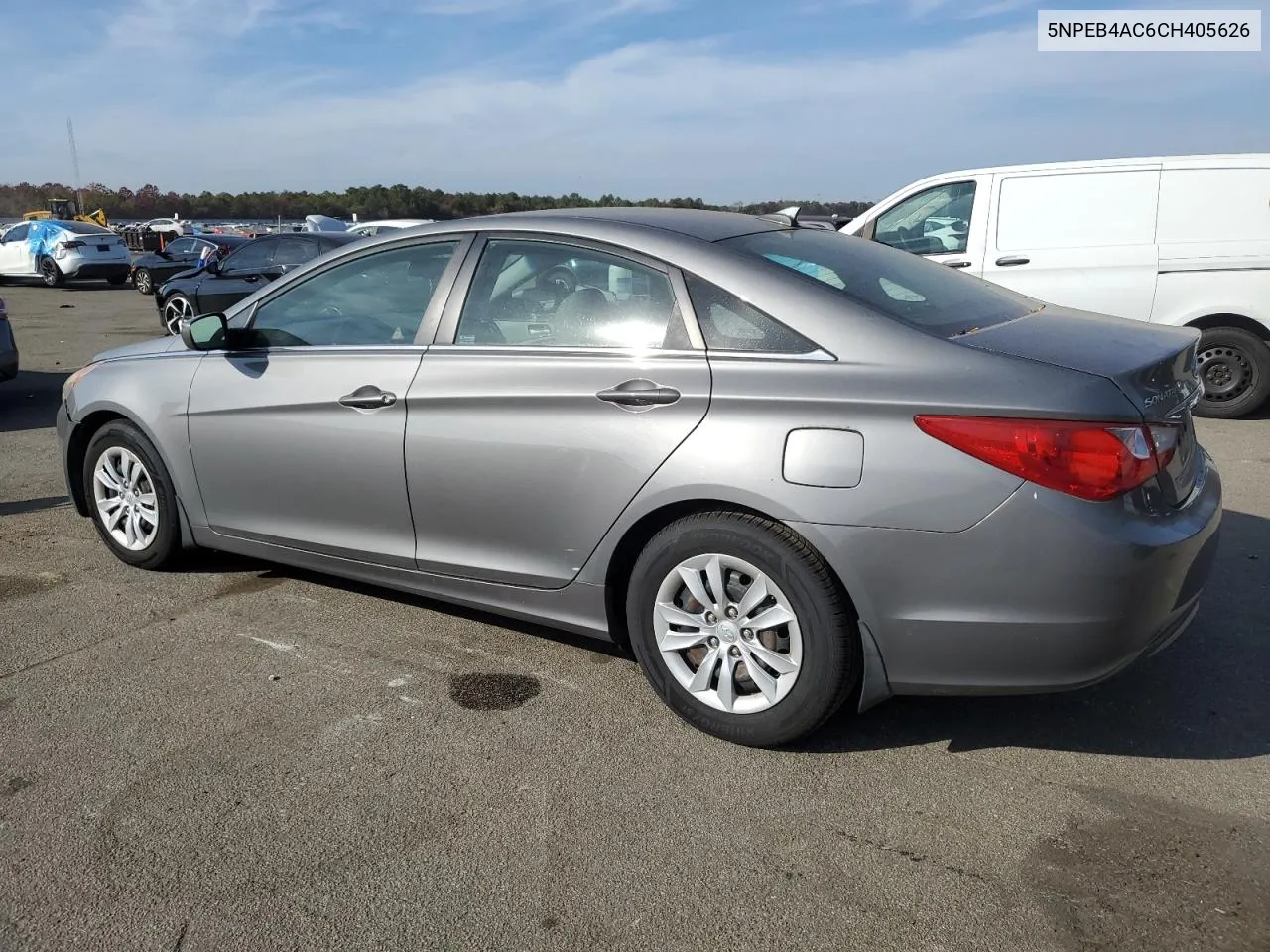 2012 Hyundai Sonata Gls VIN: 5NPEB4AC6CH405626 Lot: 78800764