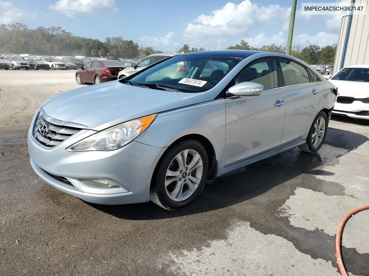 2012 Hyundai Sonata Se VIN: 5NPEC4AC5CH387147 Lot: 78837974