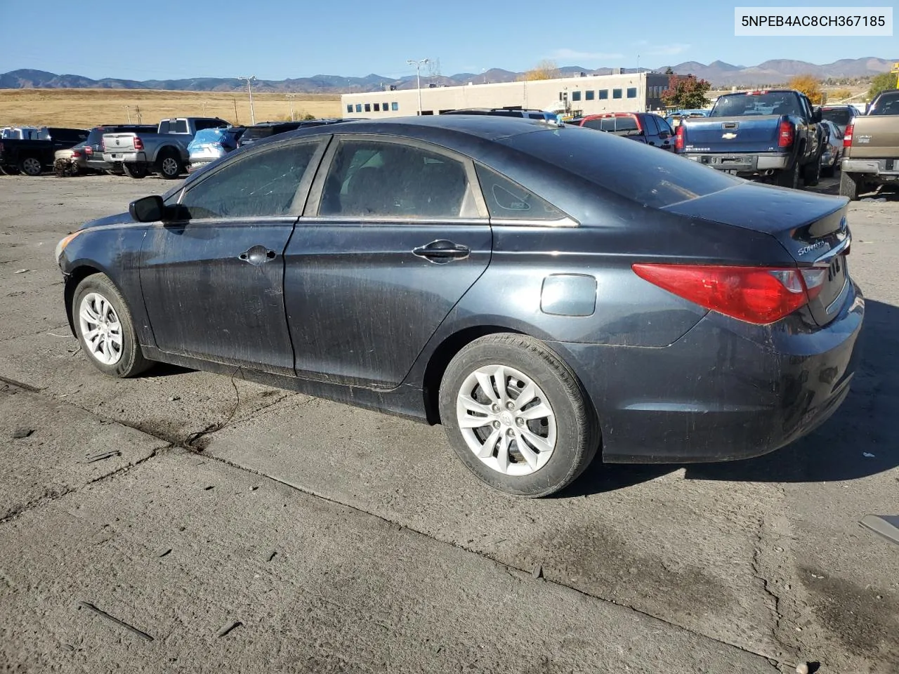 2012 Hyundai Sonata Gls VIN: 5NPEB4AC8CH367185 Lot: 78953154