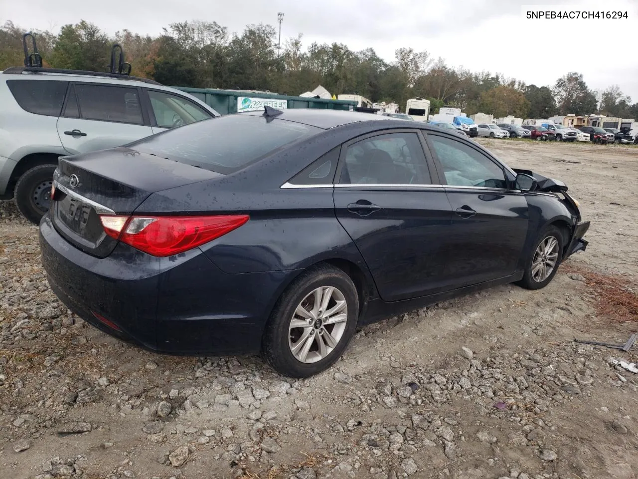 2012 Hyundai Sonata Gls VIN: 5NPEB4AC7CH416294 Lot: 79032354