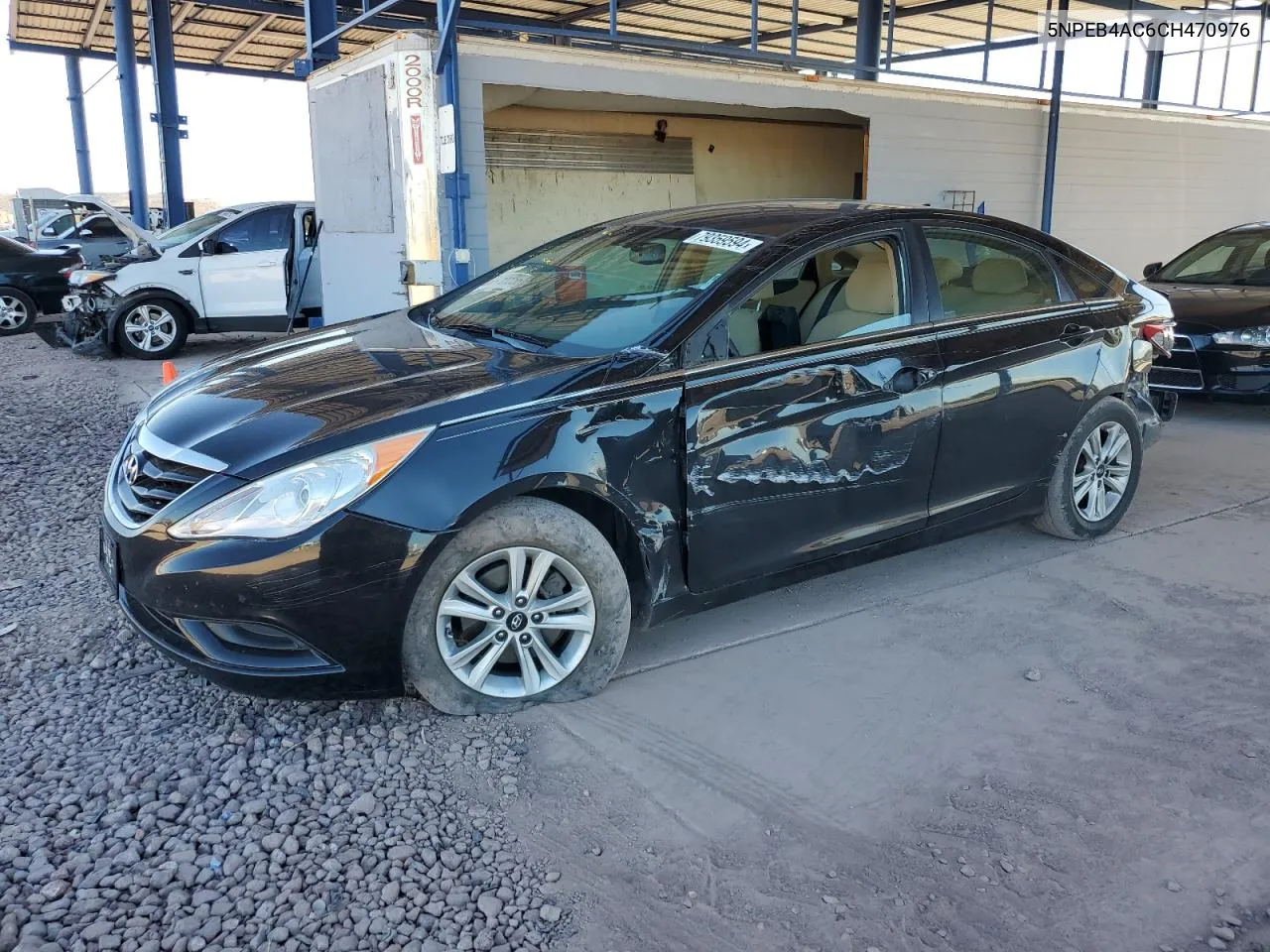 2012 Hyundai Sonata Gls VIN: 5NPEB4AC6CH470976 Lot: 79359594