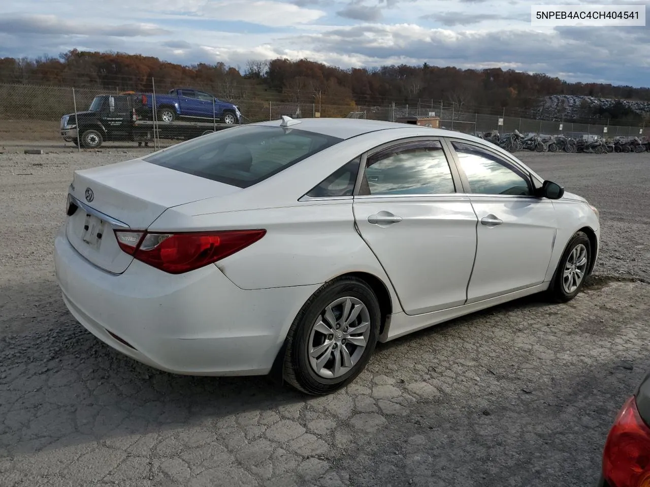 2012 Hyundai Sonata Gls VIN: 5NPEB4AC4CH404541 Lot: 79361454