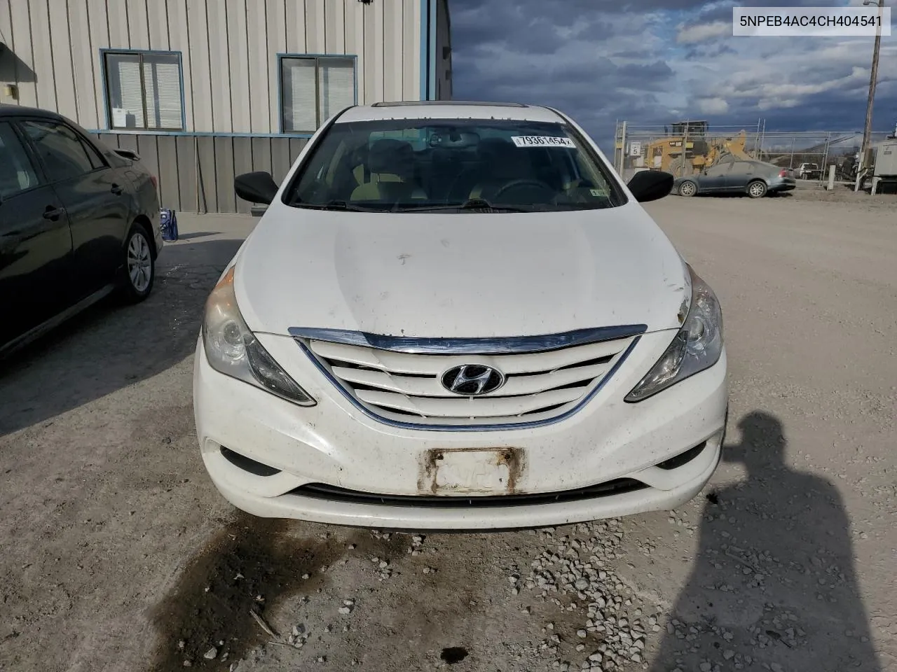 2012 Hyundai Sonata Gls VIN: 5NPEB4AC4CH404541 Lot: 79361454