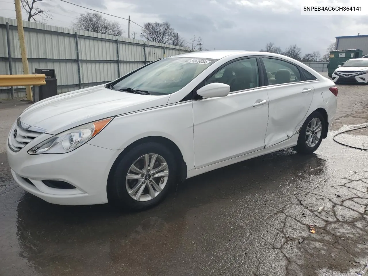 2012 Hyundai Sonata Gls VIN: 5NPEB4AC6CH364141 Lot: 79529034