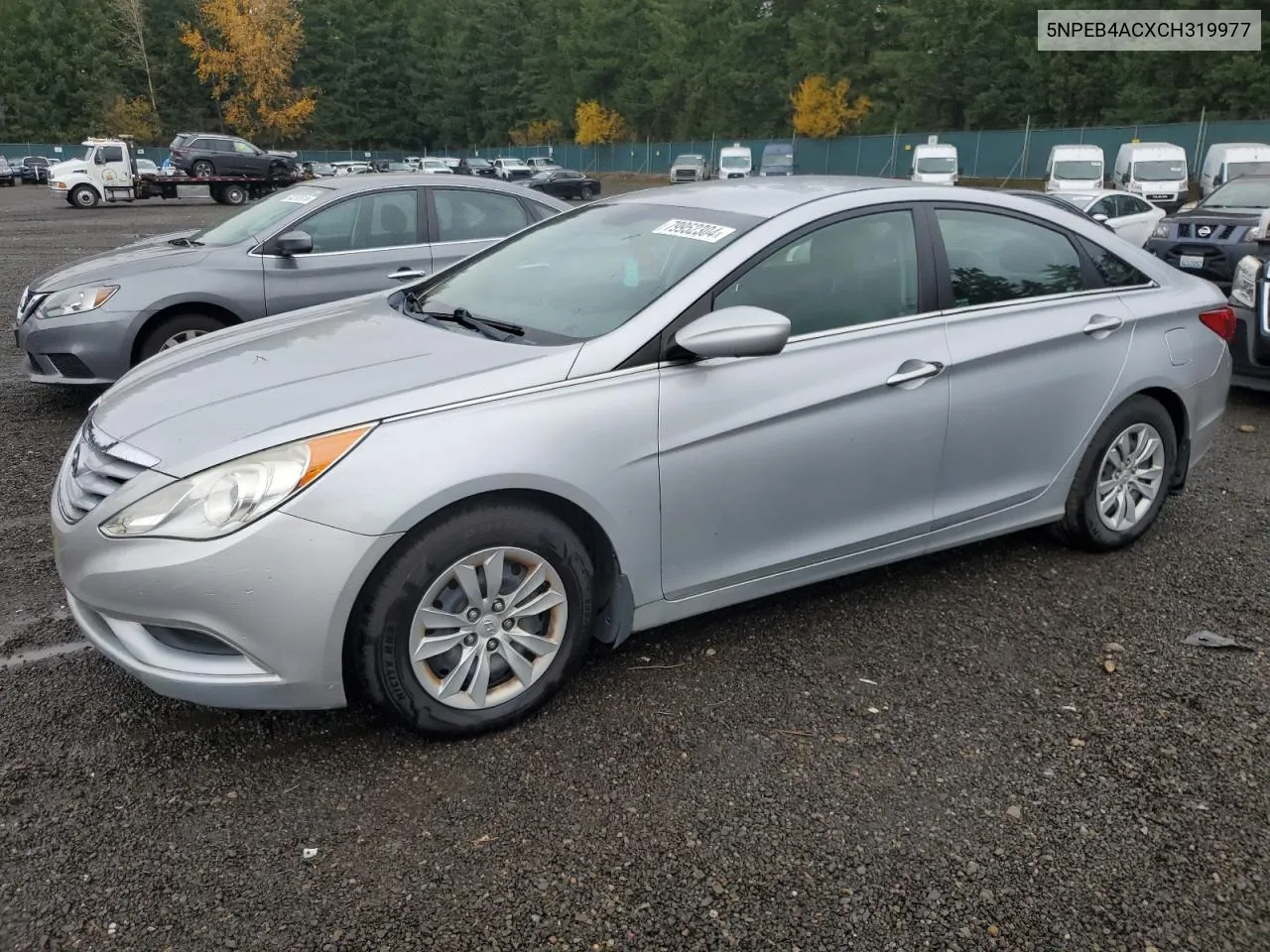 2012 Hyundai Sonata Gls VIN: 5NPEB4ACXCH319977 Lot: 79952304