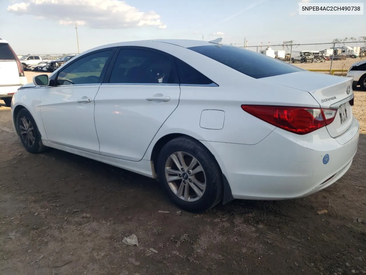 2012 Hyundai Sonata Gls VIN: 5NPEB4AC2CH490738 Lot: 80281314