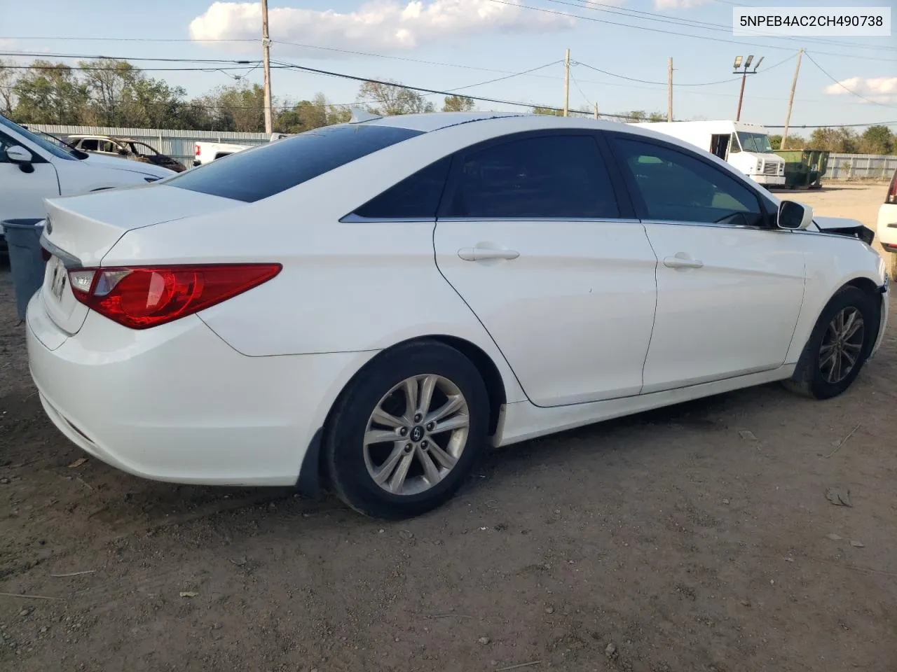 2012 Hyundai Sonata Gls VIN: 5NPEB4AC2CH490738 Lot: 80281314