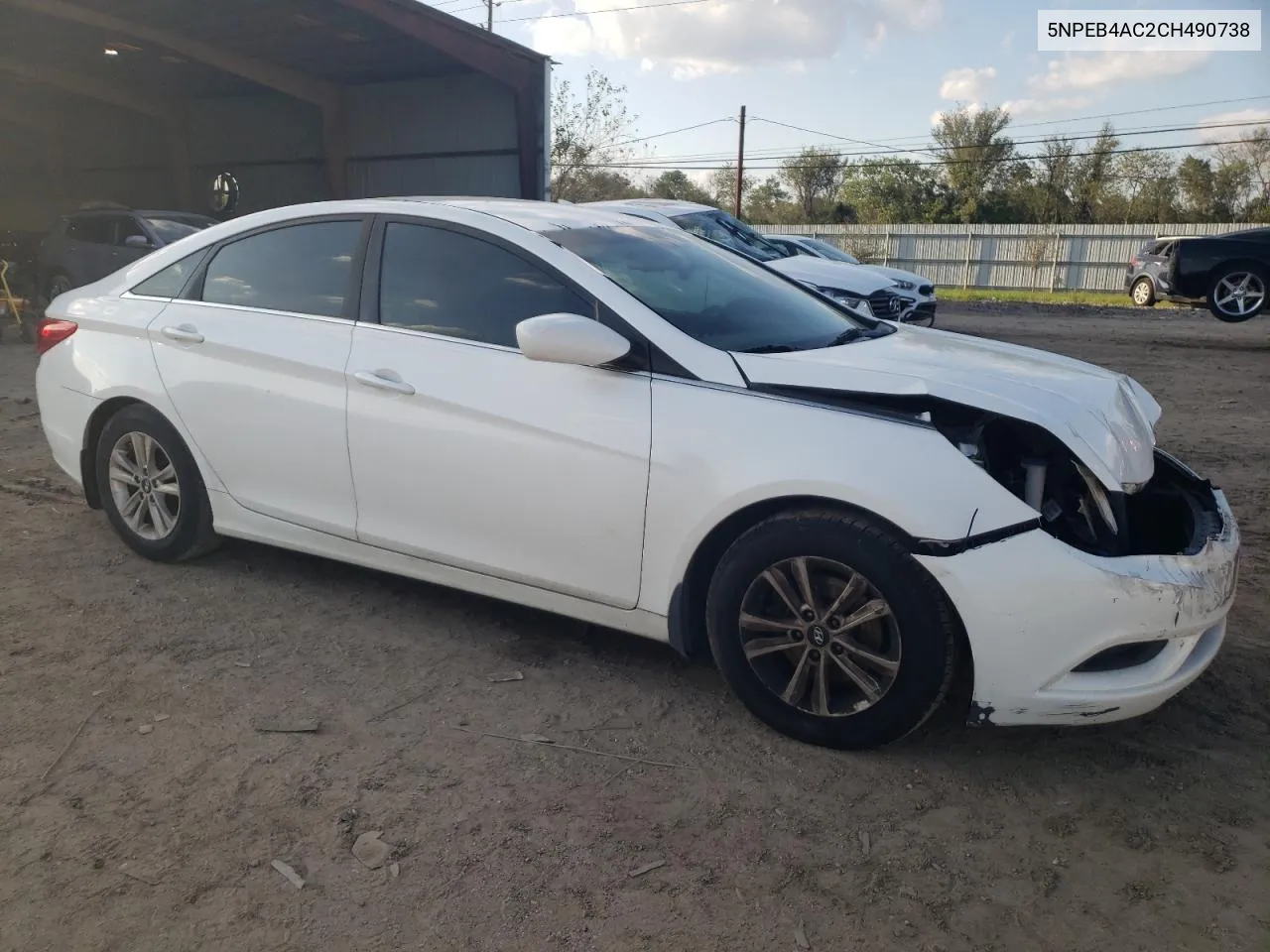 2012 Hyundai Sonata Gls VIN: 5NPEB4AC2CH490738 Lot: 80281314