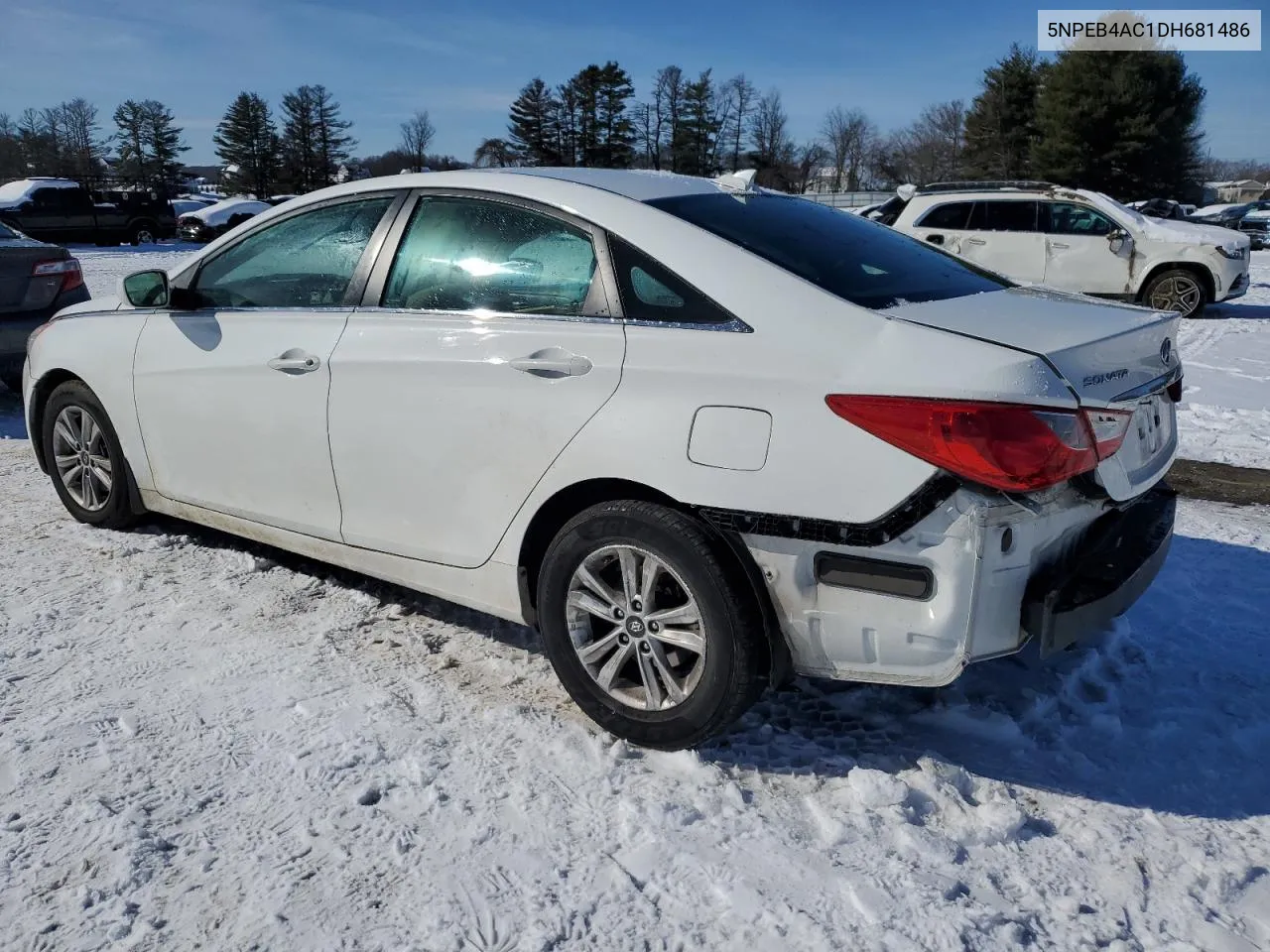 2013 Hyundai Sonata Gls VIN: 5NPEB4AC1DH681486 Lot: 38931404