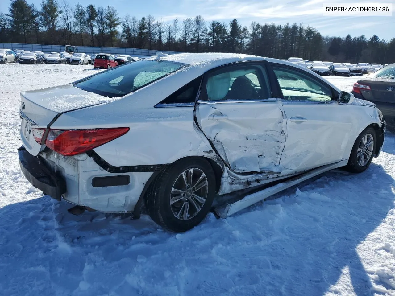 2013 Hyundai Sonata Gls VIN: 5NPEB4AC1DH681486 Lot: 38931404