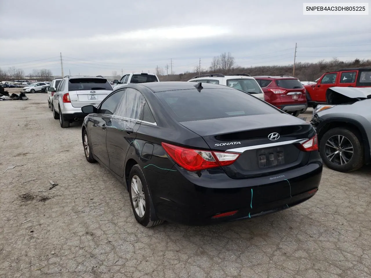 2013 Hyundai Sonata Gls VIN: 5NPEB4AC3DH805225 Lot: 41275234