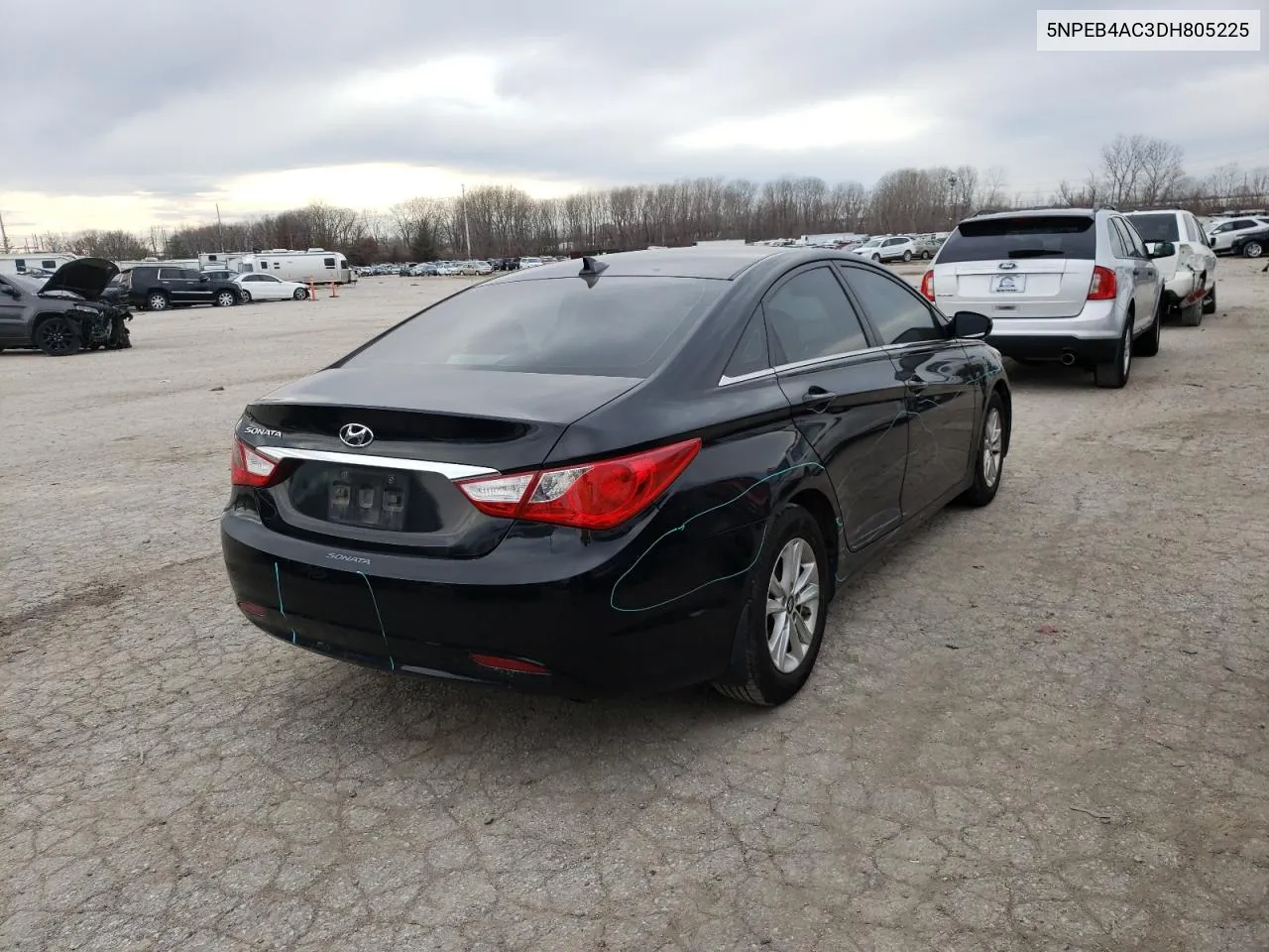 2013 Hyundai Sonata Gls VIN: 5NPEB4AC3DH805225 Lot: 41275234