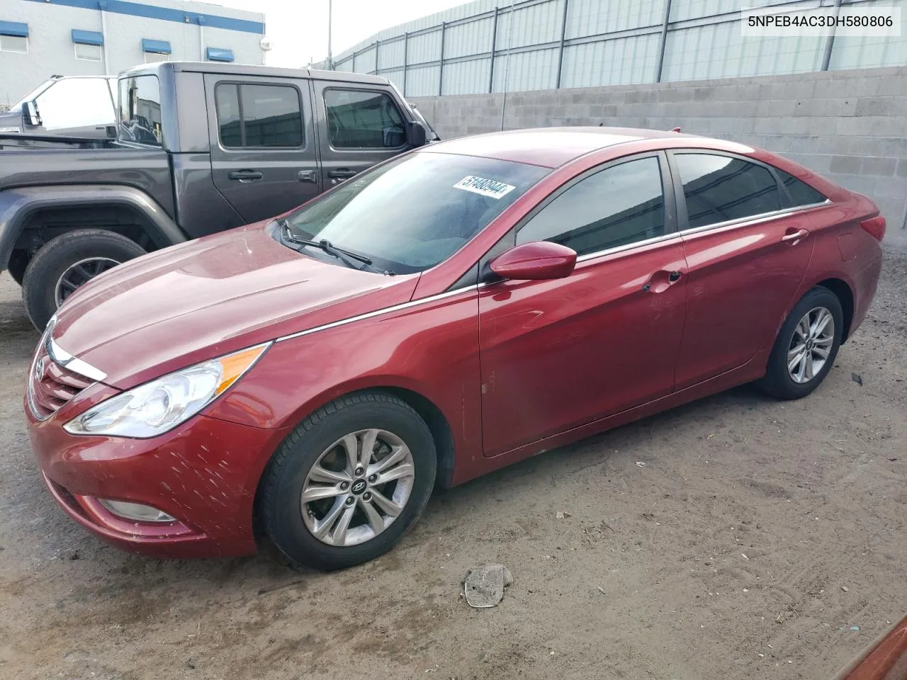 2013 Hyundai Sonata Gls VIN: 5NPEB4AC3DH580806 Lot: 51480944