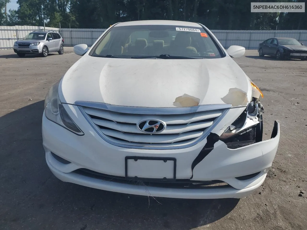 2013 Hyundai Sonata Gls VIN: 5NPEB4AC6DH616360 Lot: 57270084