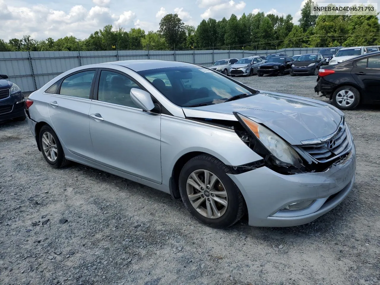 2013 Hyundai Sonata Gls VIN: 5NPEB4AC4DH671793 Lot: 57382104