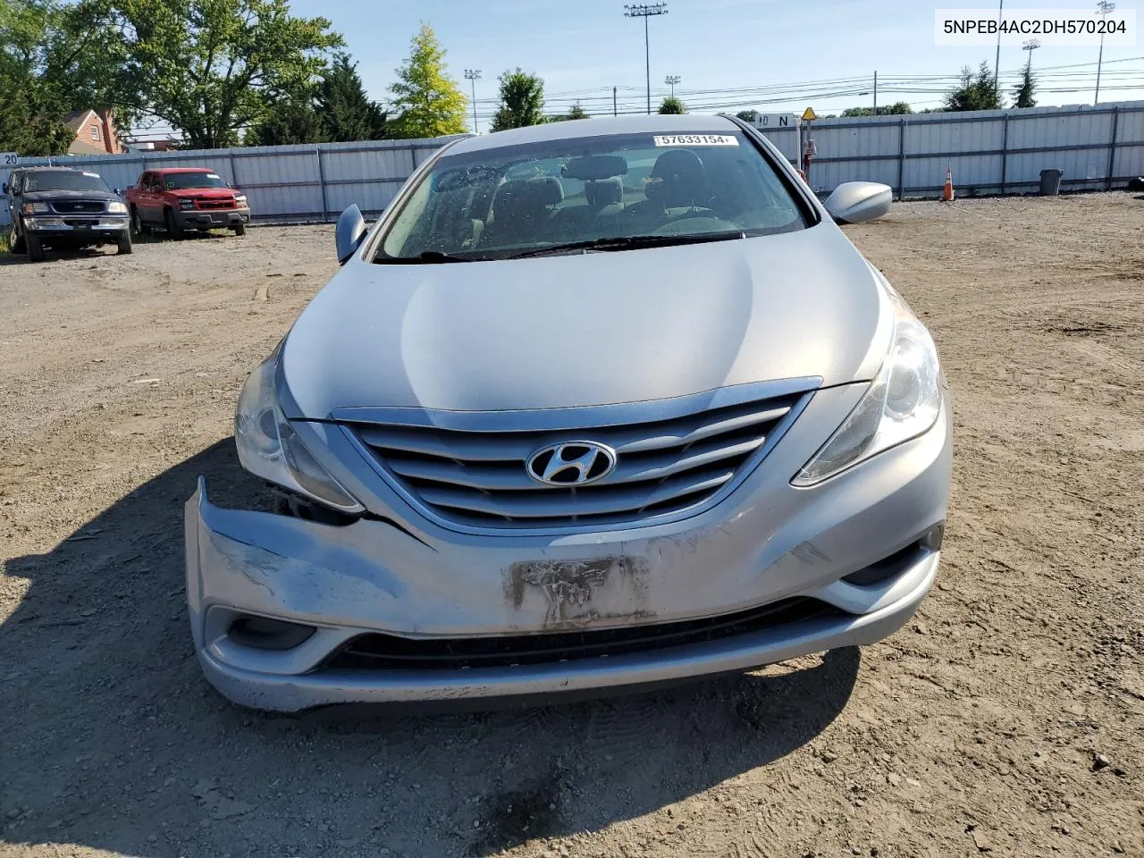 2013 Hyundai Sonata Gls VIN: 5NPEB4AC2DH570204 Lot: 57633154