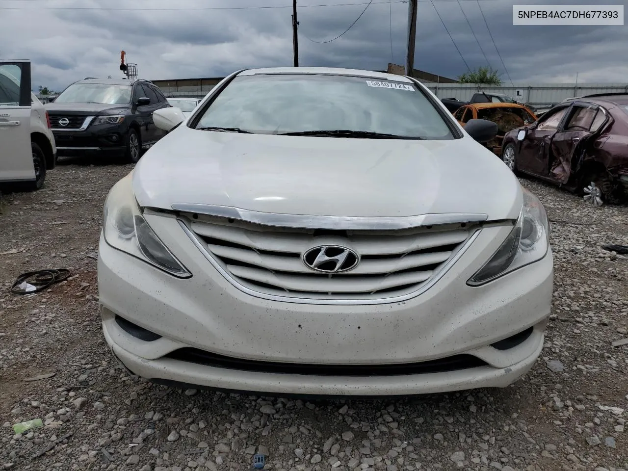 2013 Hyundai Sonata Gls VIN: 5NPEB4AC7DH677393 Lot: 58407724