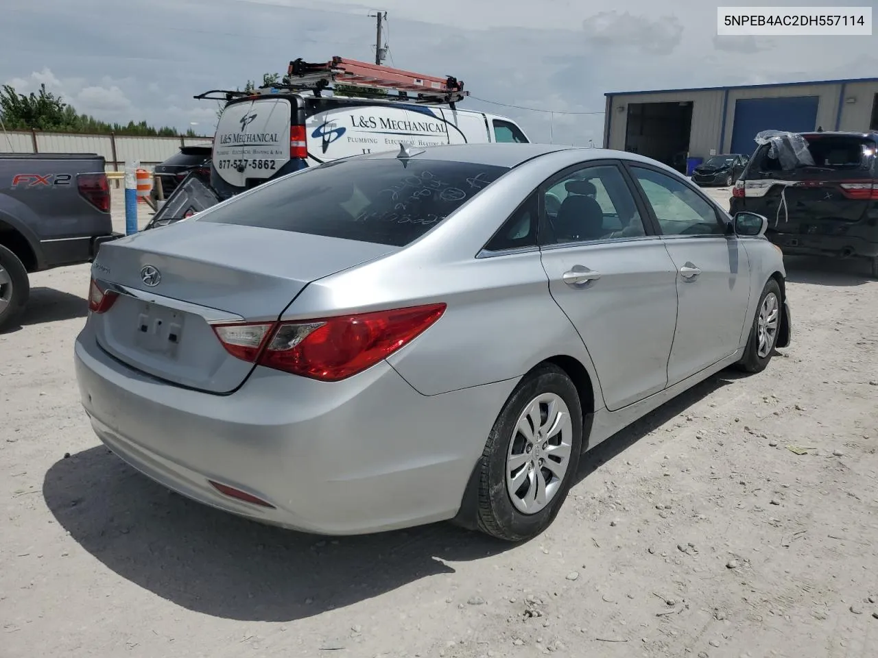 2013 Hyundai Sonata Gls VIN: 5NPEB4AC2DH557114 Lot: 61882774