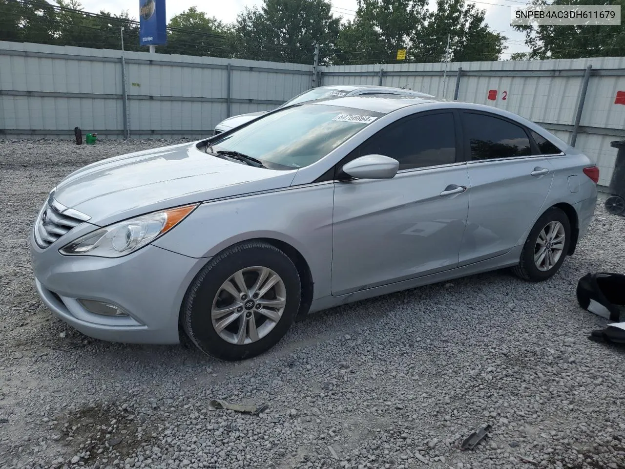 2013 Hyundai Sonata Gls VIN: 5NPEB4AC3DH611679 Lot: 64766864