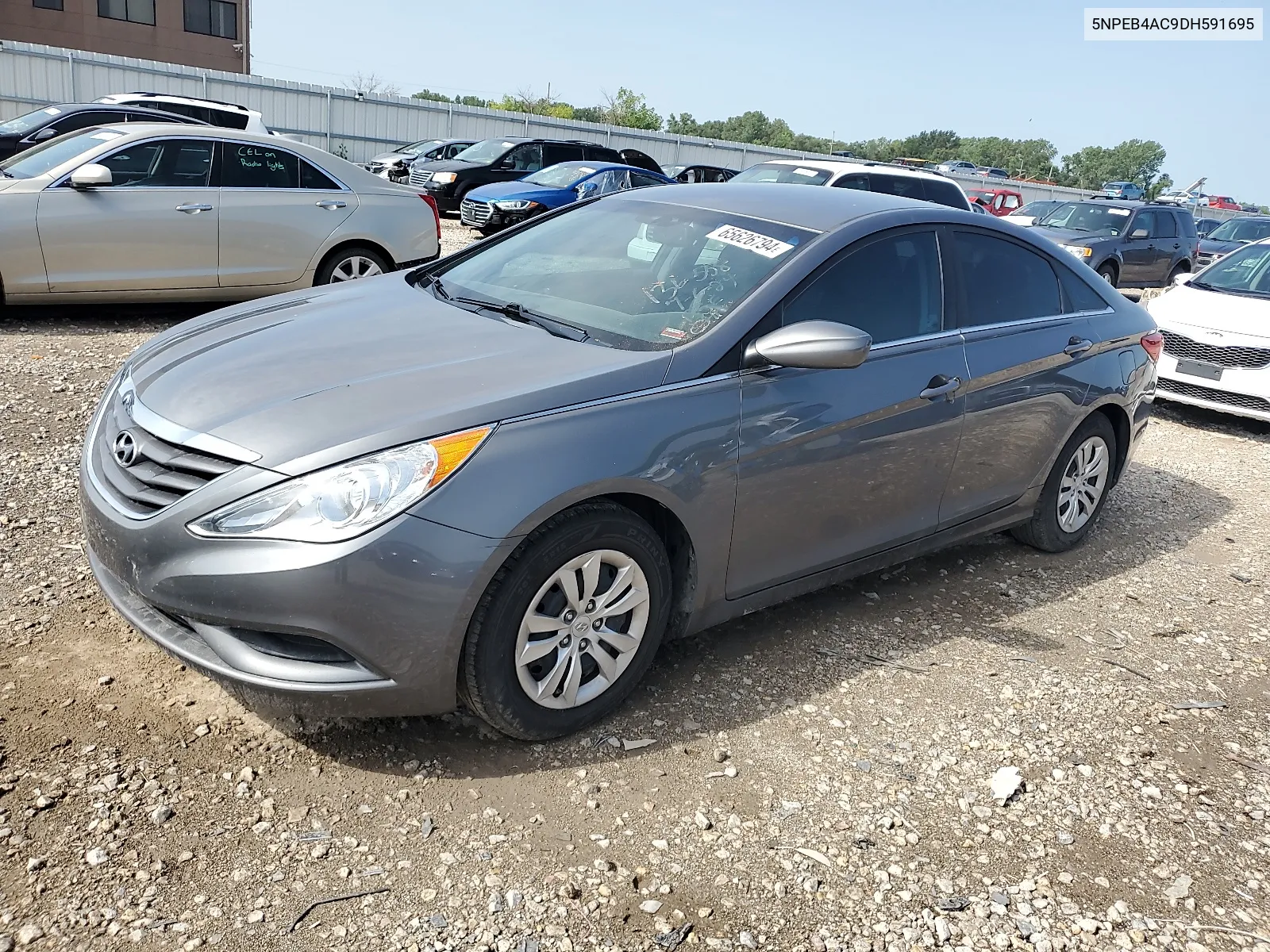 2013 Hyundai Sonata Gls VIN: 5NPEB4AC9DH591695 Lot: 65626794