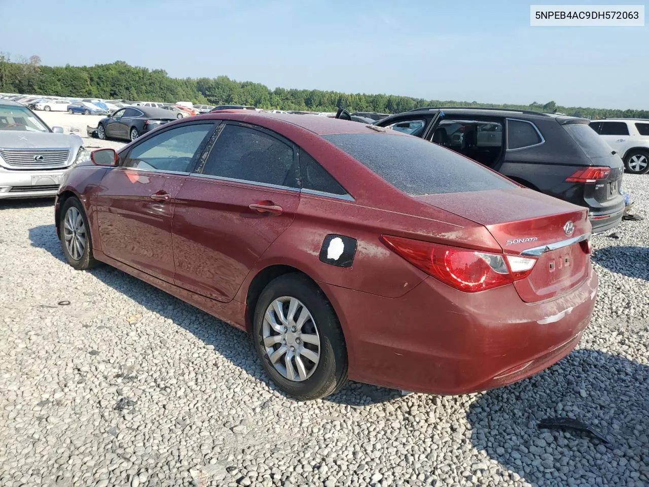 2013 Hyundai Sonata Gls VIN: 5NPEB4AC9DH572063 Lot: 66028104