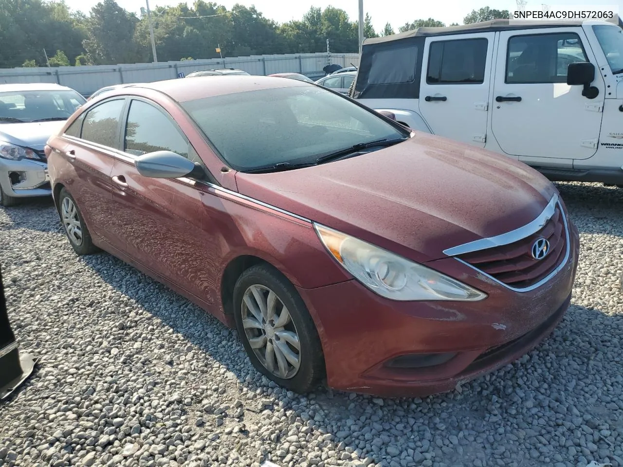 2013 Hyundai Sonata Gls VIN: 5NPEB4AC9DH572063 Lot: 66028104