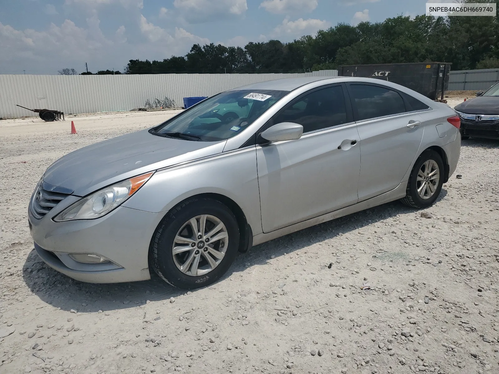 2013 Hyundai Sonata Gls VIN: 5NPEB4AC6DH669740 Lot: 66491714